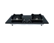 2-BURNER TEMPERED GLASS TOP COOKER HOB