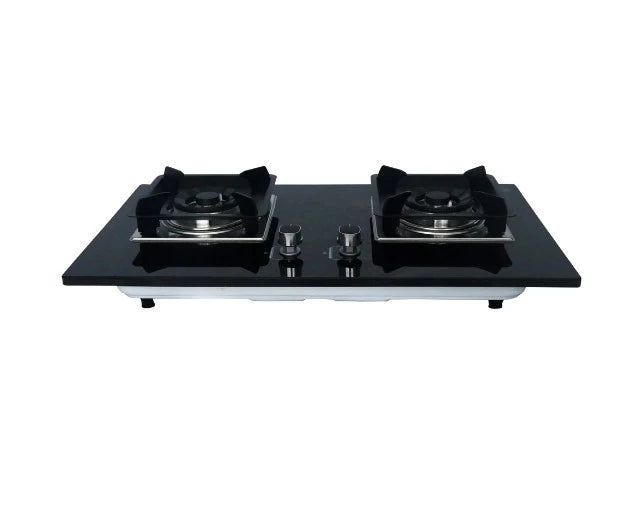 2-BURNER TEMPERED GLASS TOP COOKER HOB
