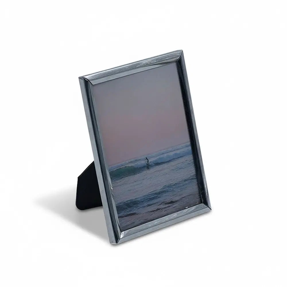 Silver Tabletop Photo Frame with Stand