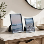 Silver Tabletop Photo Frame with Stand