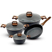 STONEWAVE PREMIUM NON-STICK POT & PAN 7PCS SET