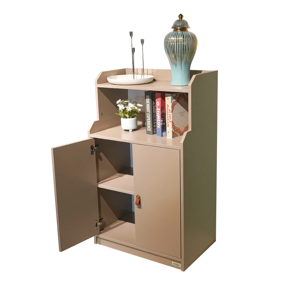 Mattoni 2 Door Storage Cabinet – Modern Two Door Storage Unit with Shelf