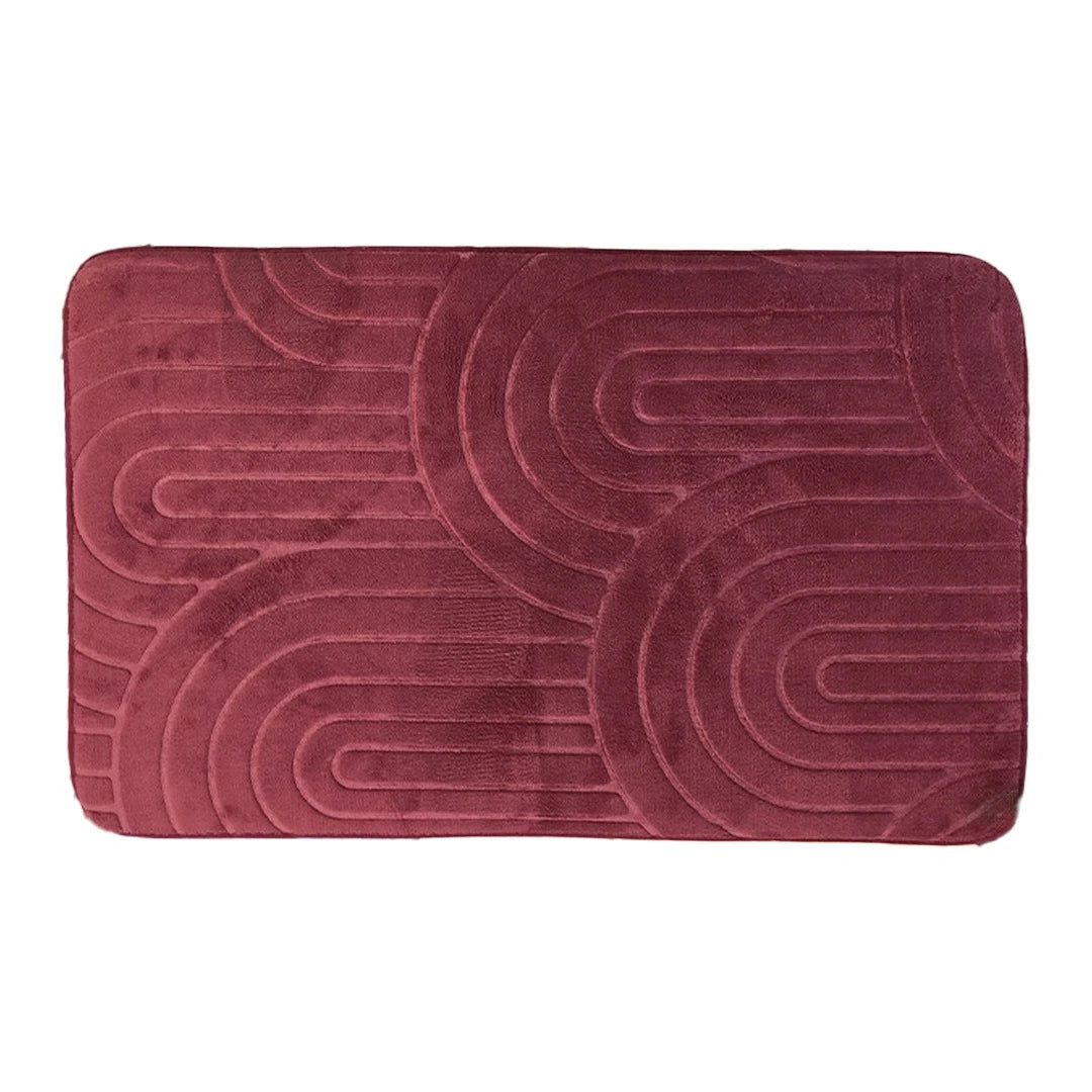 SOFT ARC TEXTURED BATH RUG / SOFT TOUCH ANTI-SLIP BATH MAT