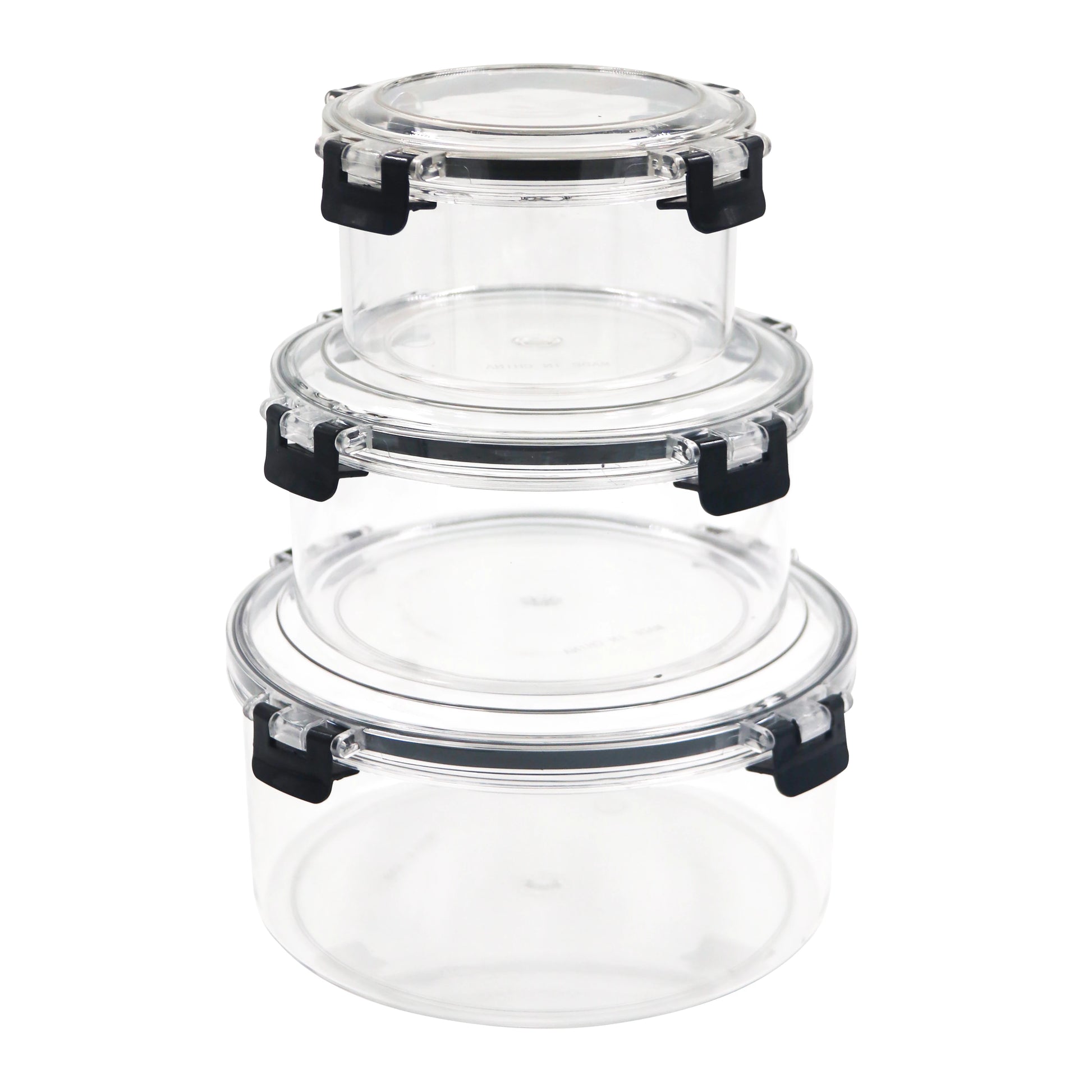 AIRTIGHT ROUND FOOD STORAGE CONTAINER - 3PCS SET
