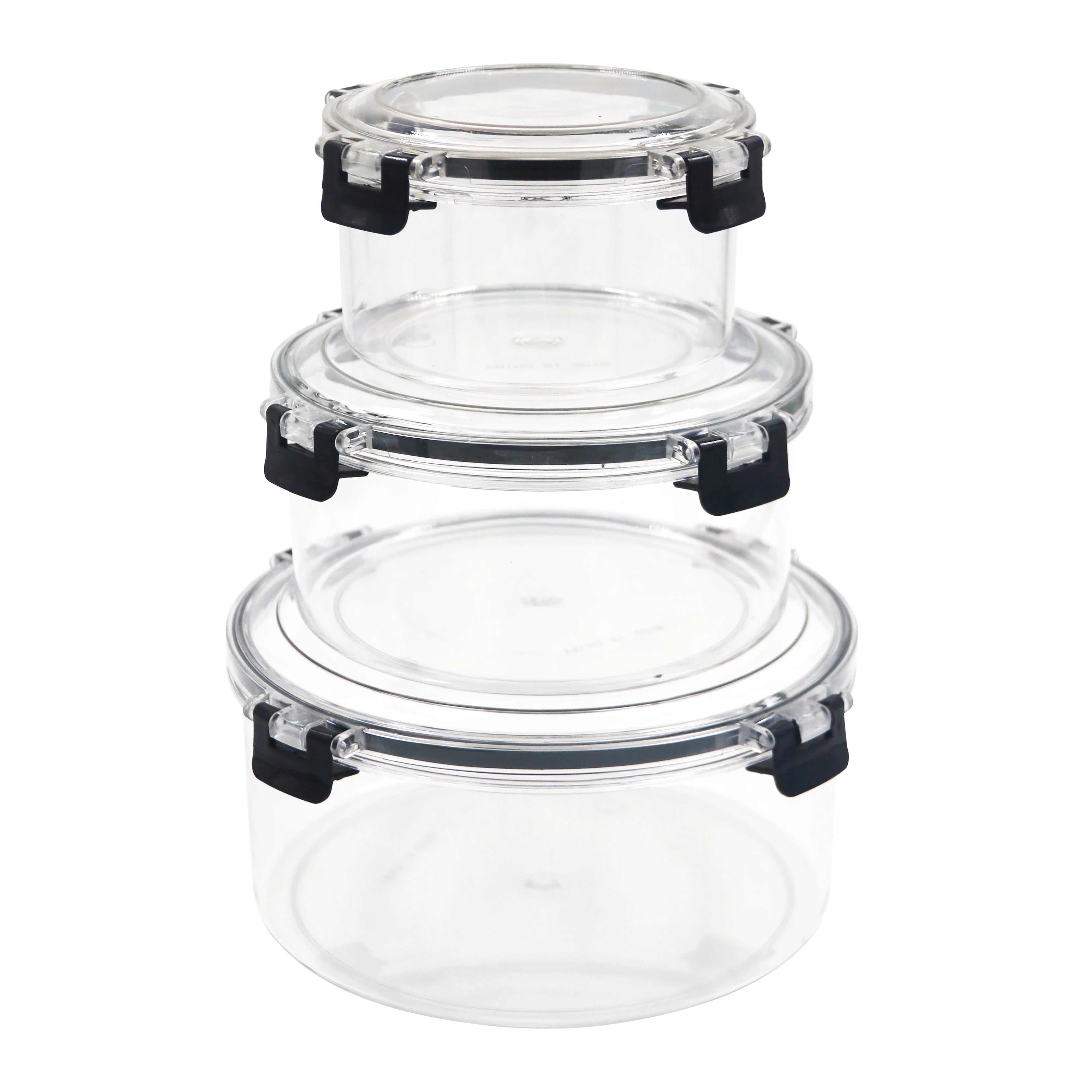 AIRTIGHT ROUND FOOD STORAGE CONTAINER - 3PCS SET