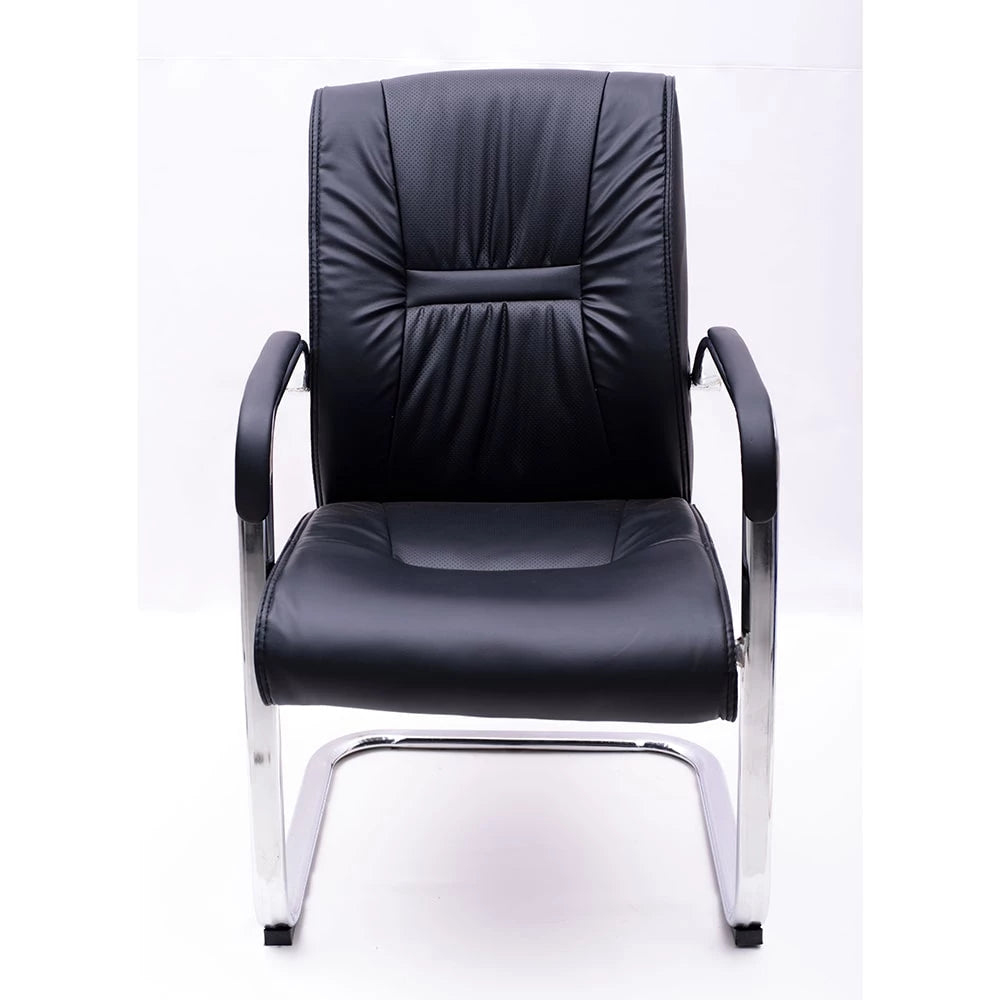 BLACK CHROME PLATED VISITOR CHAIR