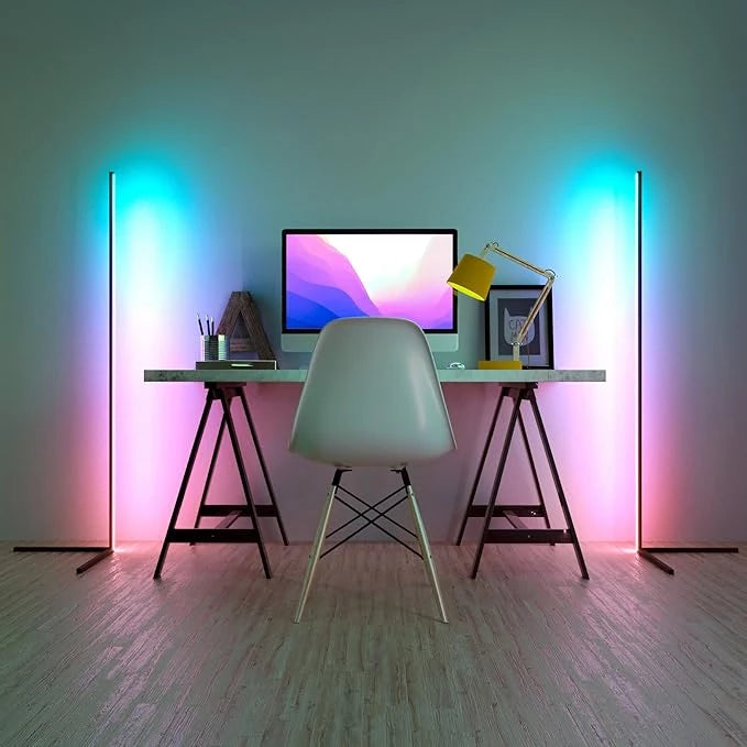 SMART RGB FLOOR LAMP – DIMMABLE MULTI-COLOR LED FOR HOME & OFFICE
