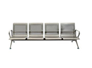STAINLESS STEEL WAITING CHAIR - 4 SEATER