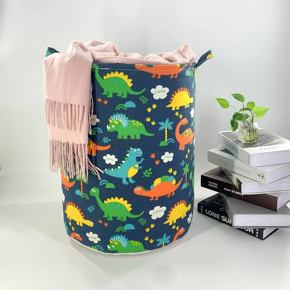DINOTIDY STORAGE BASKET WITH HANDLES / LAUNDRY BIN