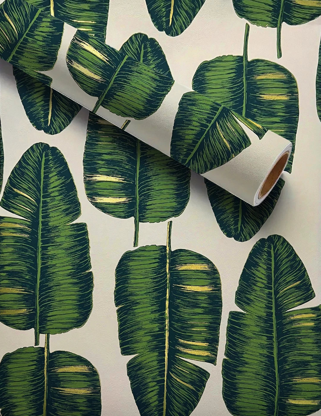 NORDIC STYLE BANANA LEAF WALLPAPER