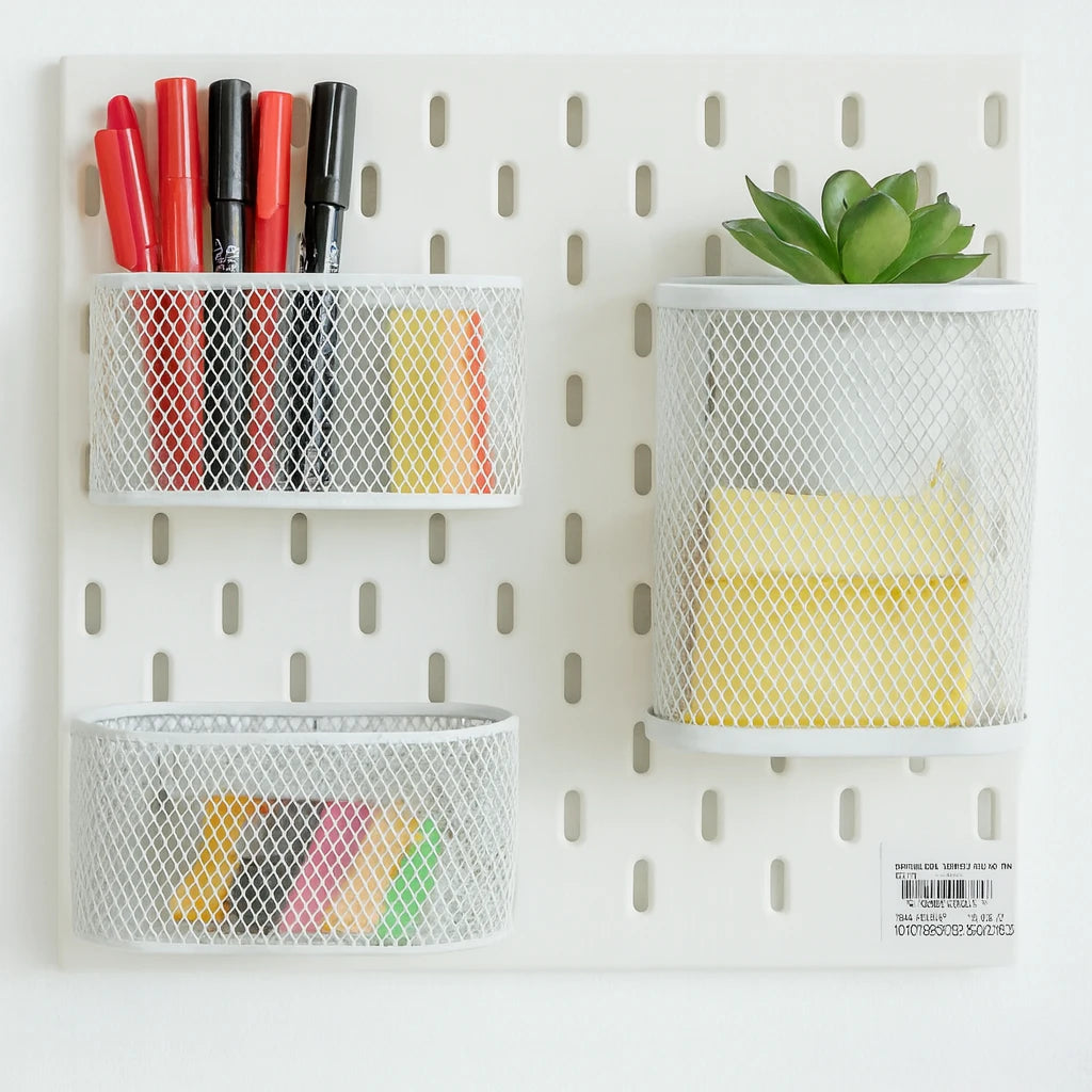 White Pegboard Combination 01