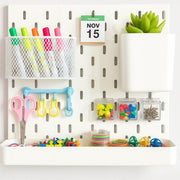 White Pegboard Combination 02