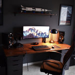 LIAM BLACK DRAWER TABLE - WENGE TOP