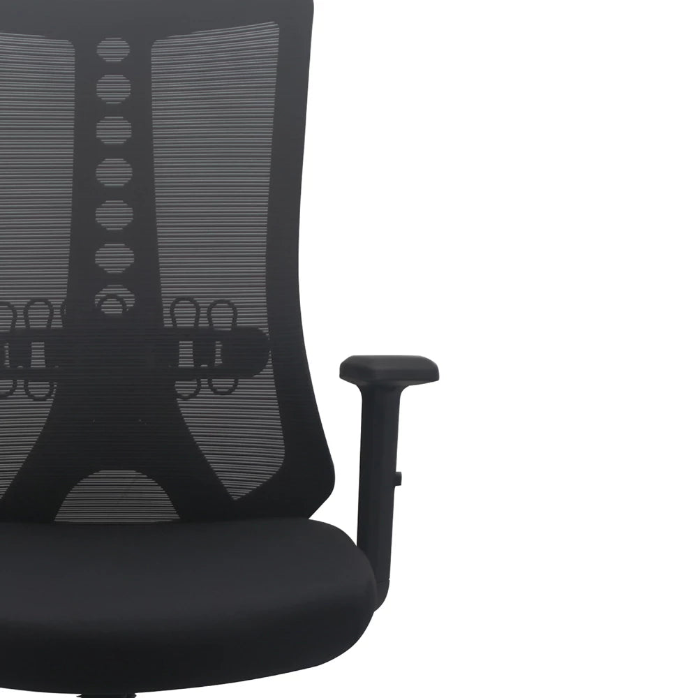 BLACK VULCANO ERGONOMIC OFFICE CHAIR