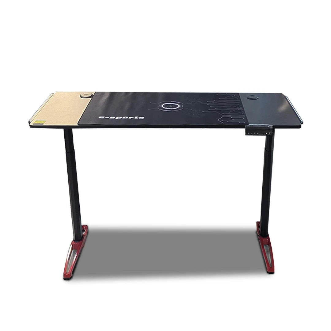 HEIGHT-ADJUSTABLE DUAL MOTOR GAMING TABLE WITH RGB LIGHTING