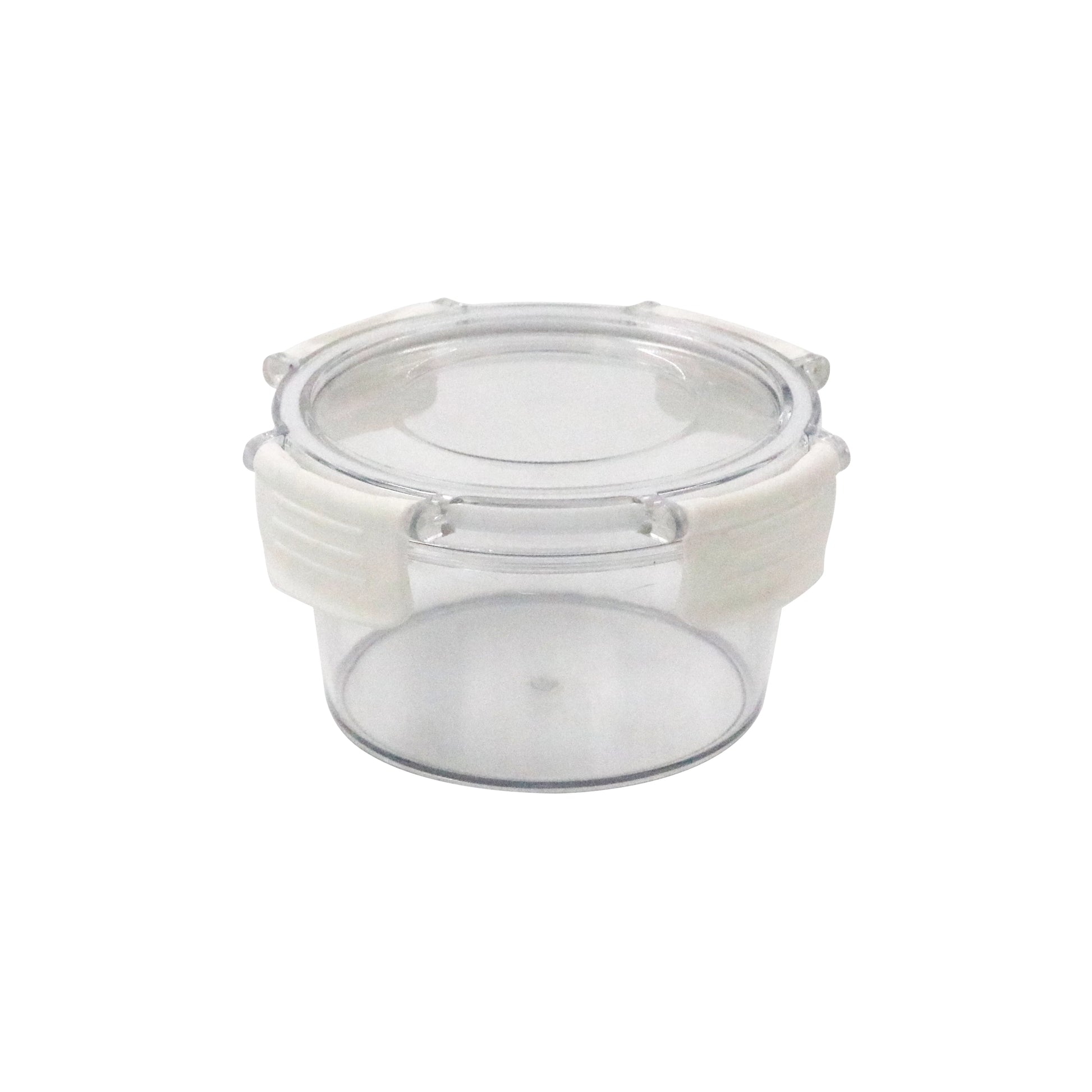 ROUND AIRTIGHT CLIP-LOCK FOOD STORAGE BOX