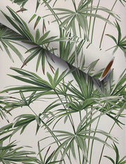 GREEN BAMBOO LEAF WALLPAPER