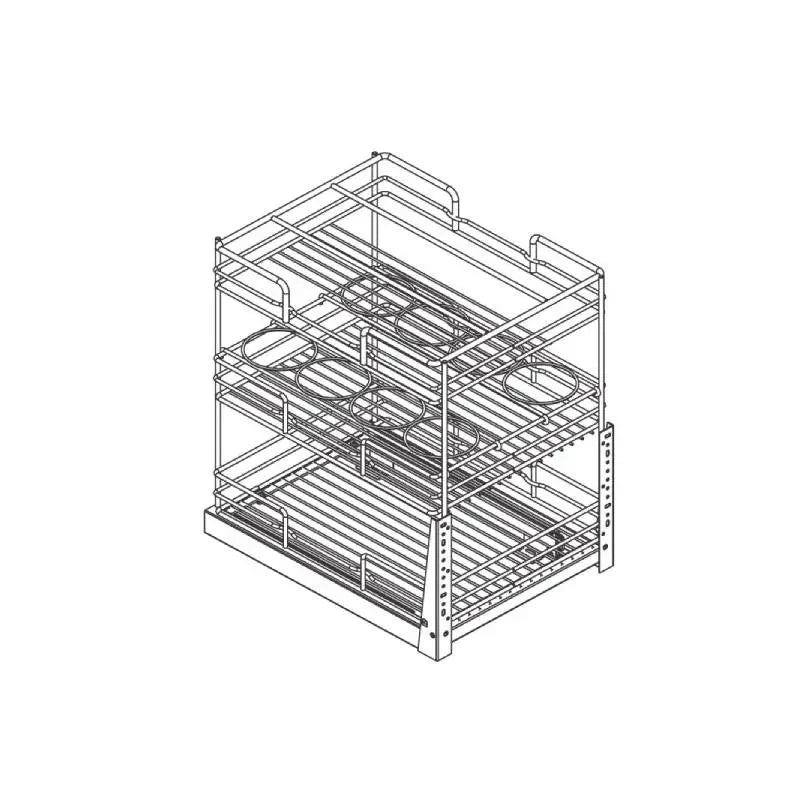 TRIPLE DRAWER KITCHEN WIRE BASKETS