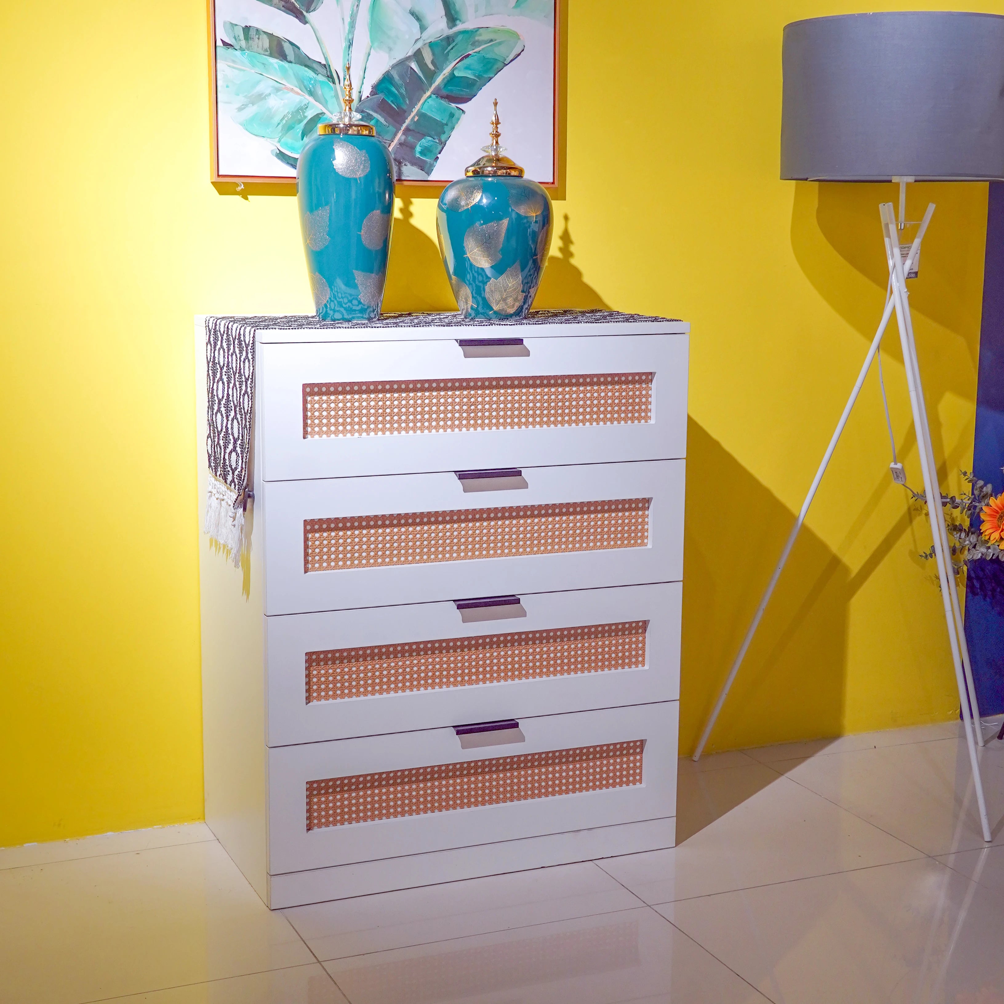 Hermosa Rattan Design Chest of Drawer