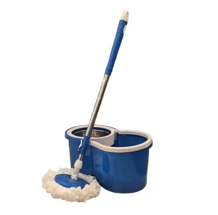 PREMIUM 360° EASY SPIN TURBO MOP WITH DUAL-BUCKET SYSTEM - BLUE