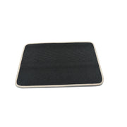 Honeycomb Soft Bathroom Floor Mat / Comfort Beige Textured Anti-Slip Living Room Carpet