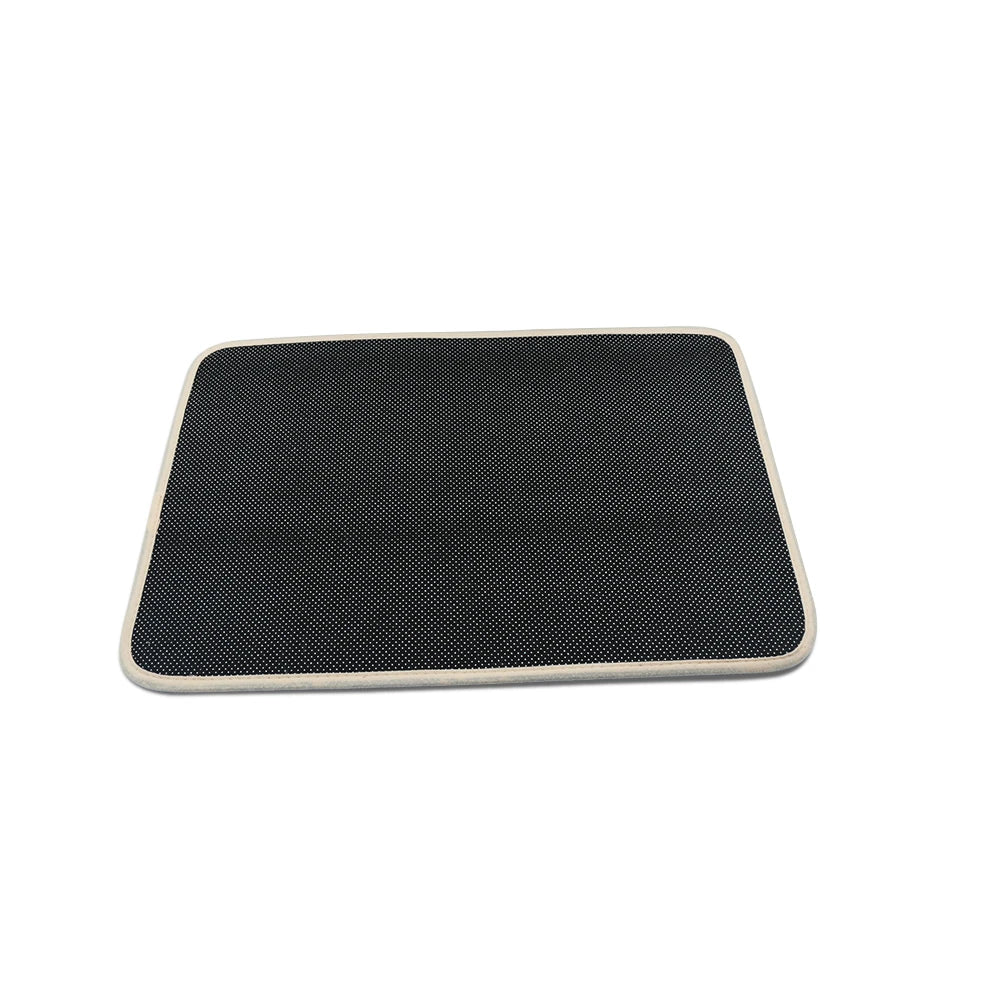 Honeycomb Soft Bathroom Floor Mat / Comfort Beige Textured Anti-Slip Living Room Carpet