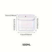 500ml SQUARE AIRTIGHT CANISTER ORGANIZERS AND STORAGE