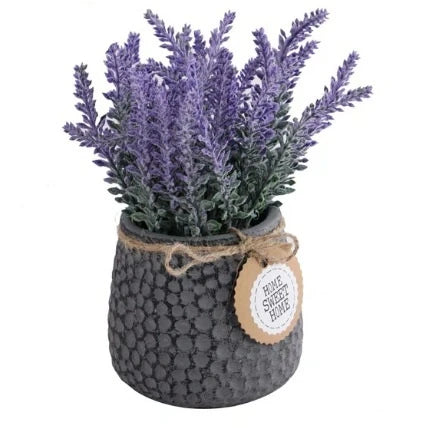 MODERN LAVENDER ARTIFICIAL PLANT WITH POT