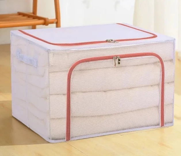 100L PVC MOONDAY ORANGE ZIPPED STORAGE ORGANIZER BOX