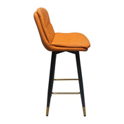ORANGE MODERN UPHOLSTERED BAR CHAIR