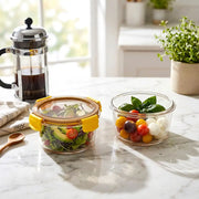 Air-Seal Transparent Food Storage Container Medium