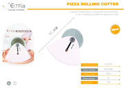 STAINLESS STEEL PIZZA ROLLING CUTTER – EASY SLICE & SERVE