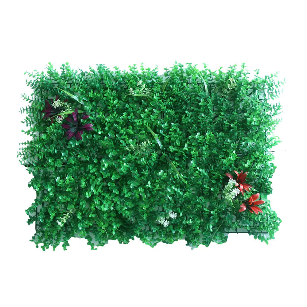 Artificial Plant Wall Panel with Flowers