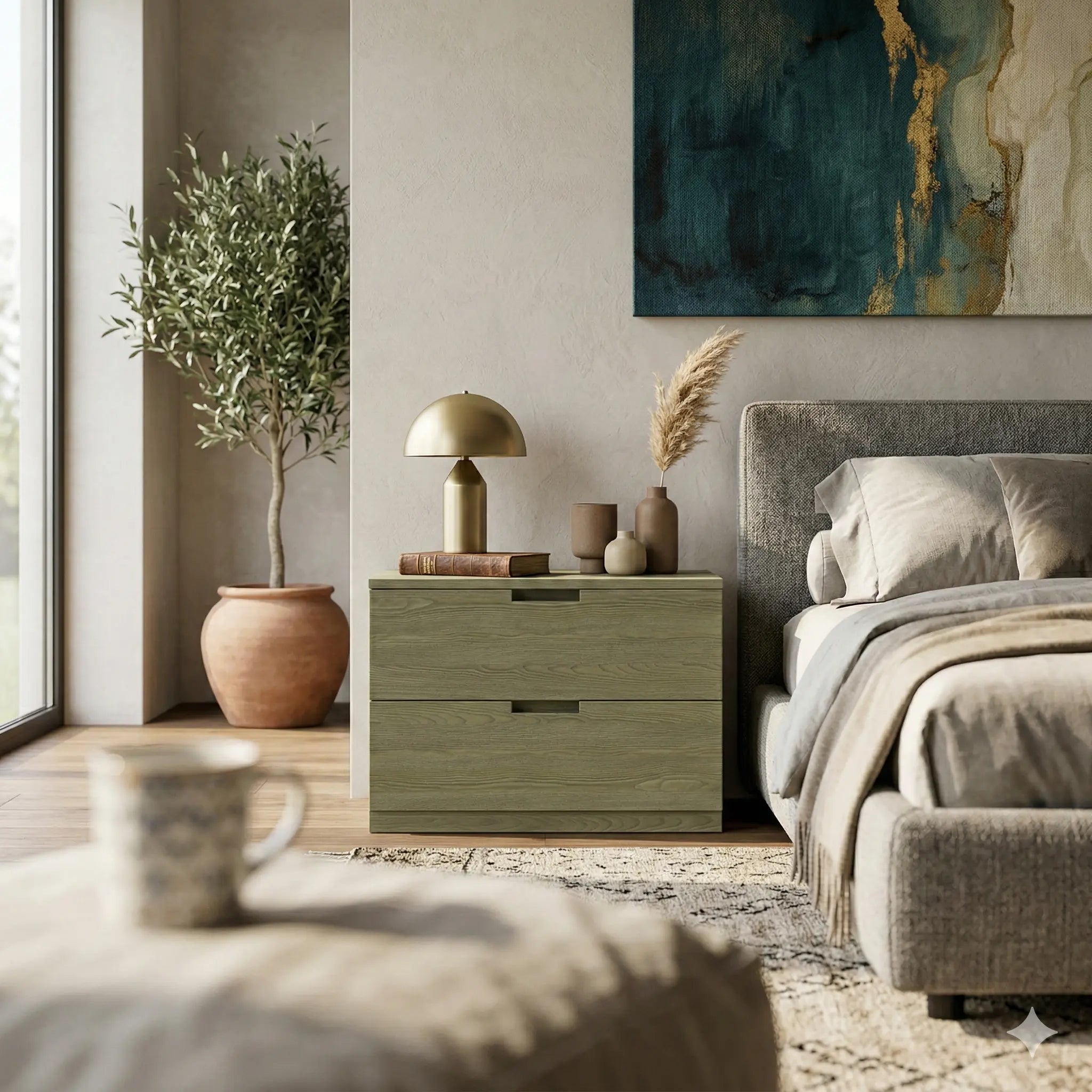 Axim 2 Drawer Chest Unit – Bedroom Storage Cabinet