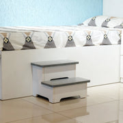 Liora Compact Wooden Bedside 2 Step Ladder