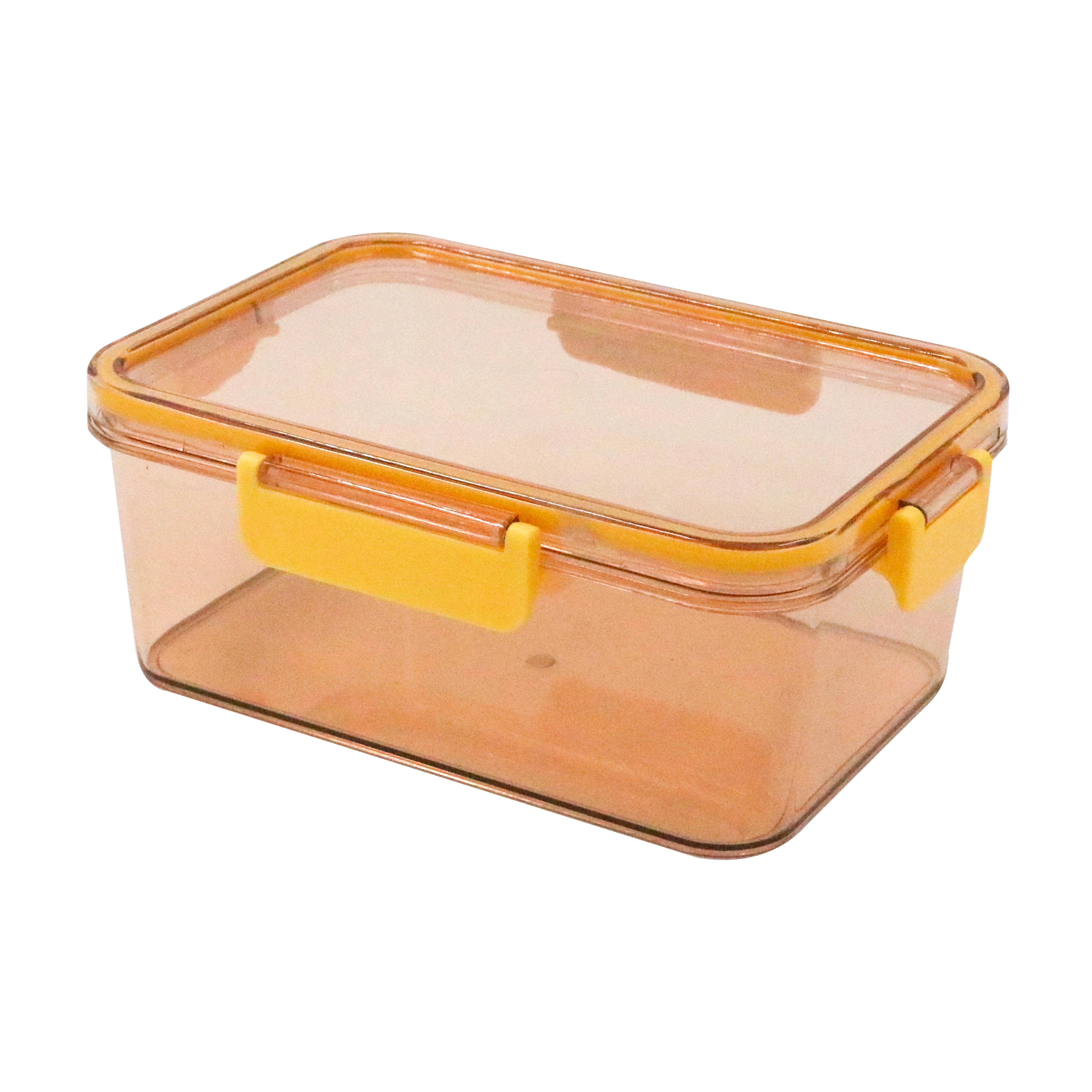 AIRTIGHT PLASTIC FOOD STORAGE BOX-ORANGE