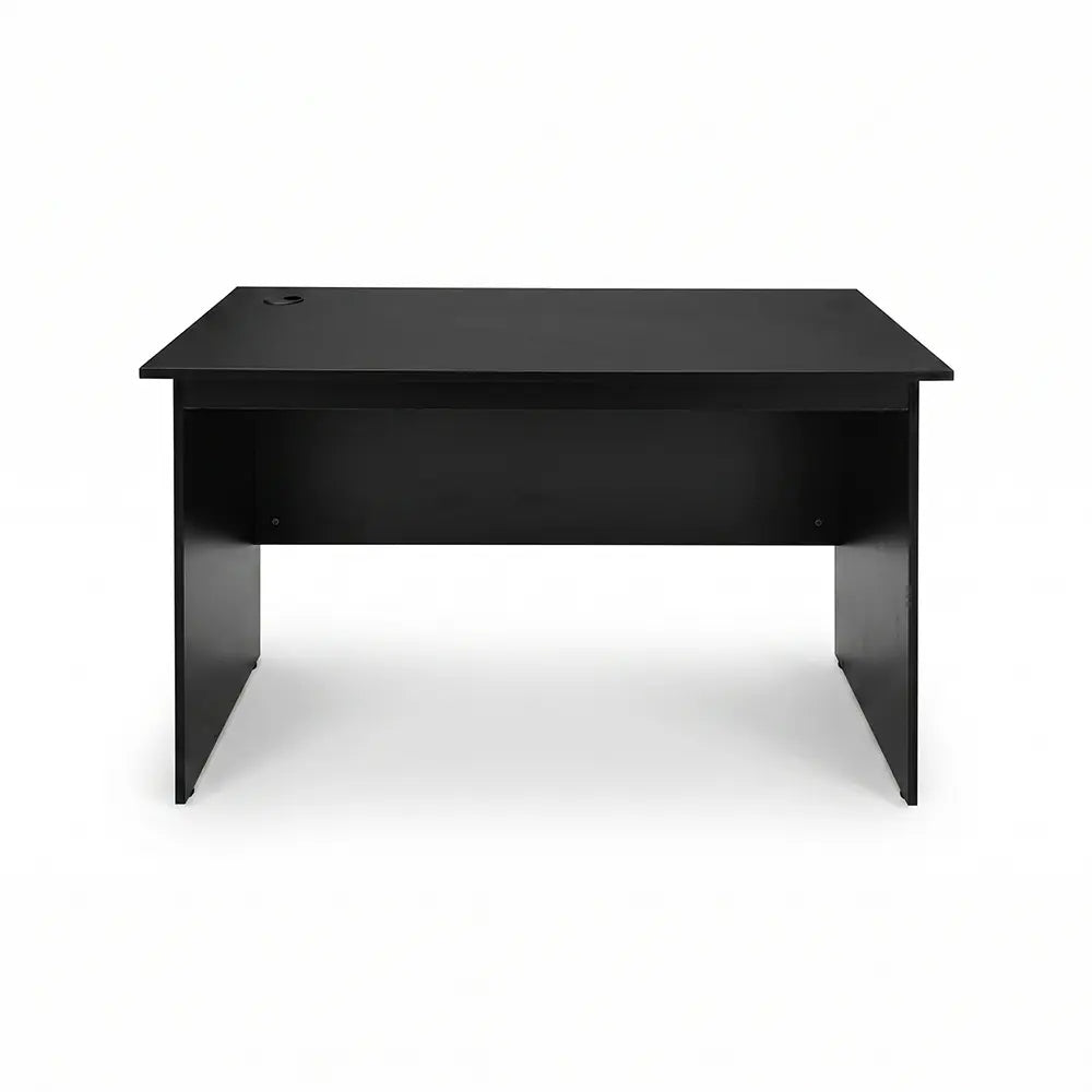Black Office Work Desk Without Drawer