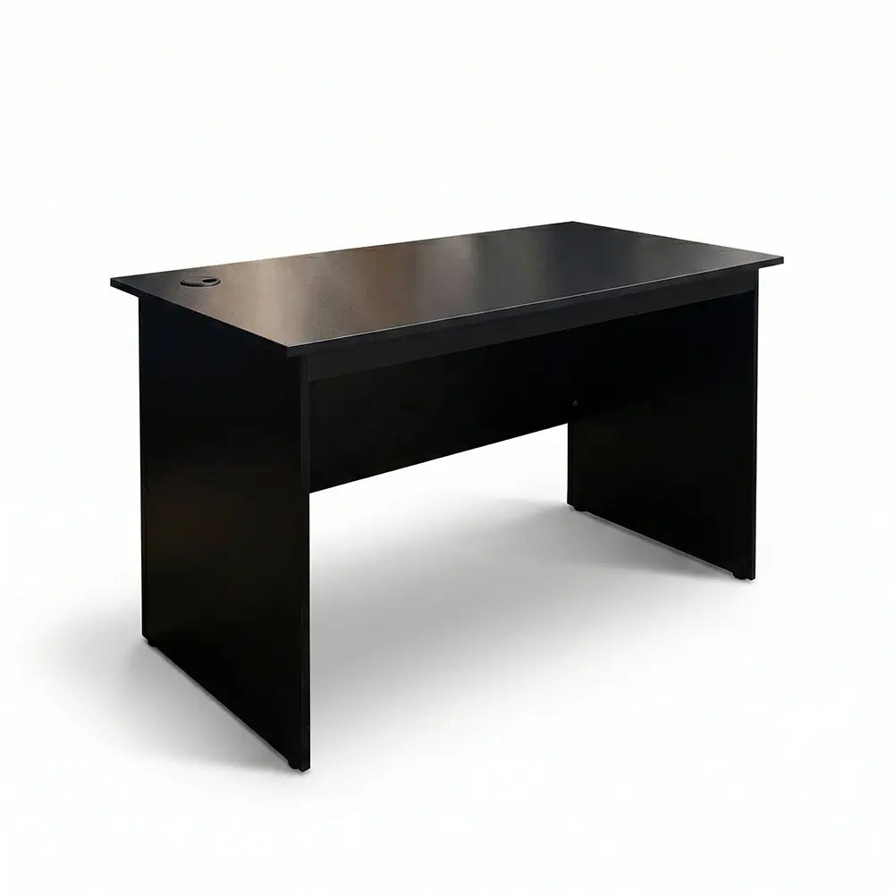 Black Office Work Desk Without Drawer
