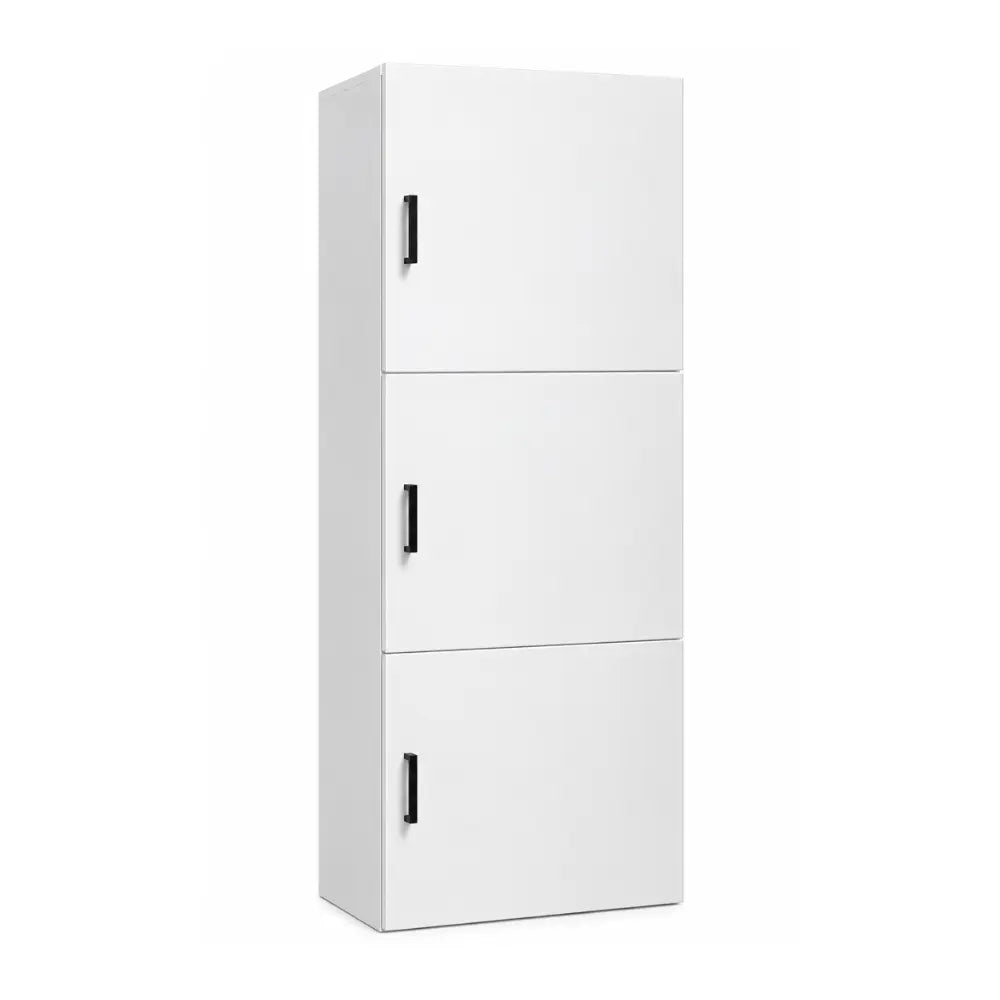 Blox 3 Door White Storage Cupboard