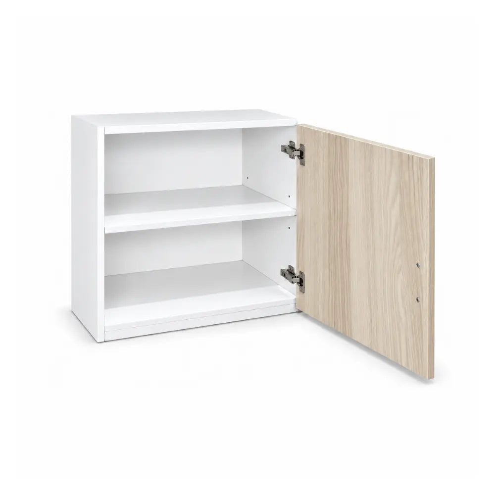 Blox Single Door Ash Wood Storage Cupboard