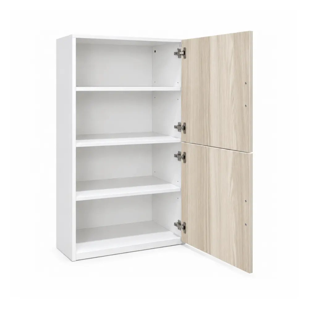 Blox 2 Door Ash Wood Storage Cupboard
