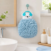 Blue Bear Hanging Hand Towel