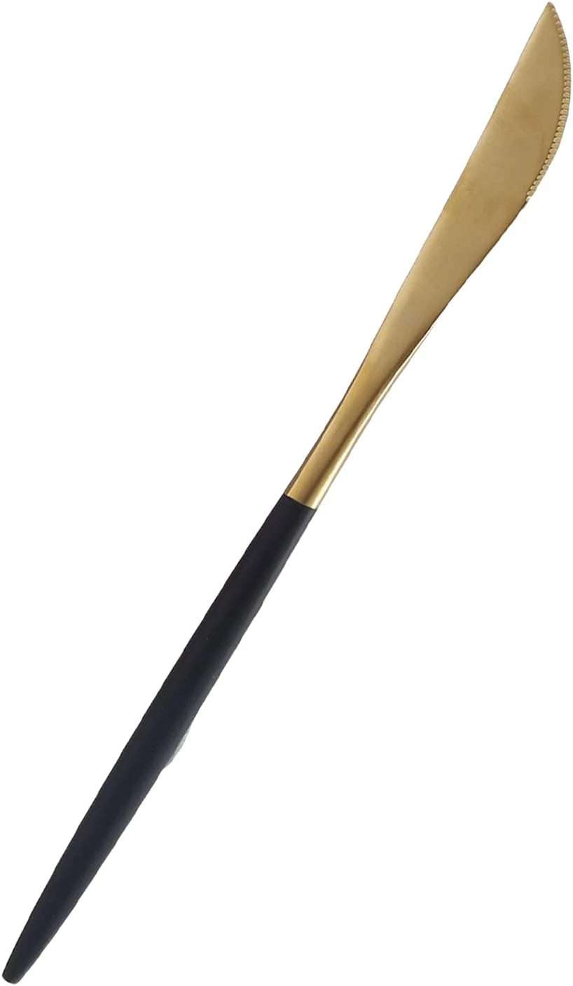 ELEGANT MATTE GOLD DINING CUTLERY SET