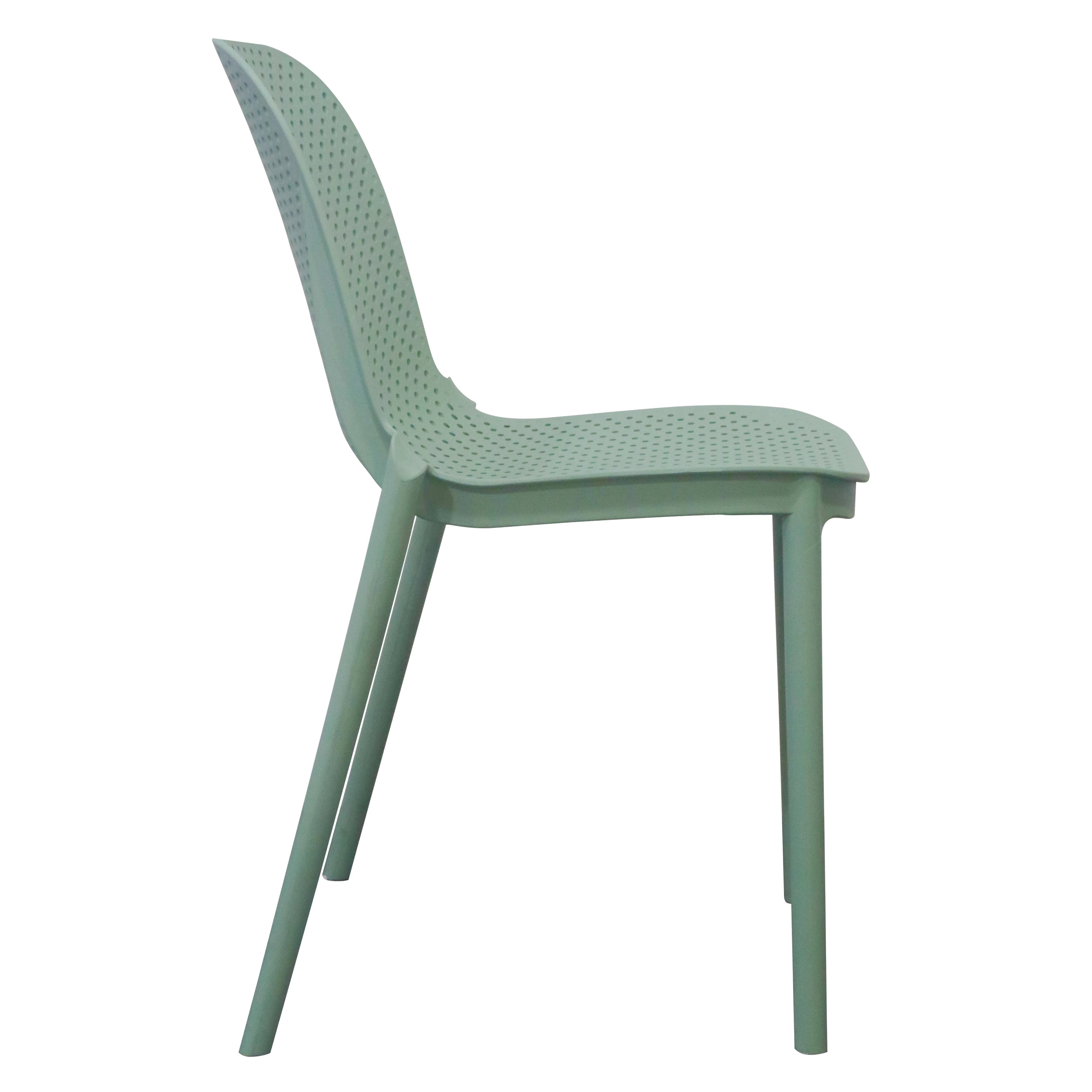 HEAVY PLASTIC ECOFLEX DINING CHAIR - BLUE