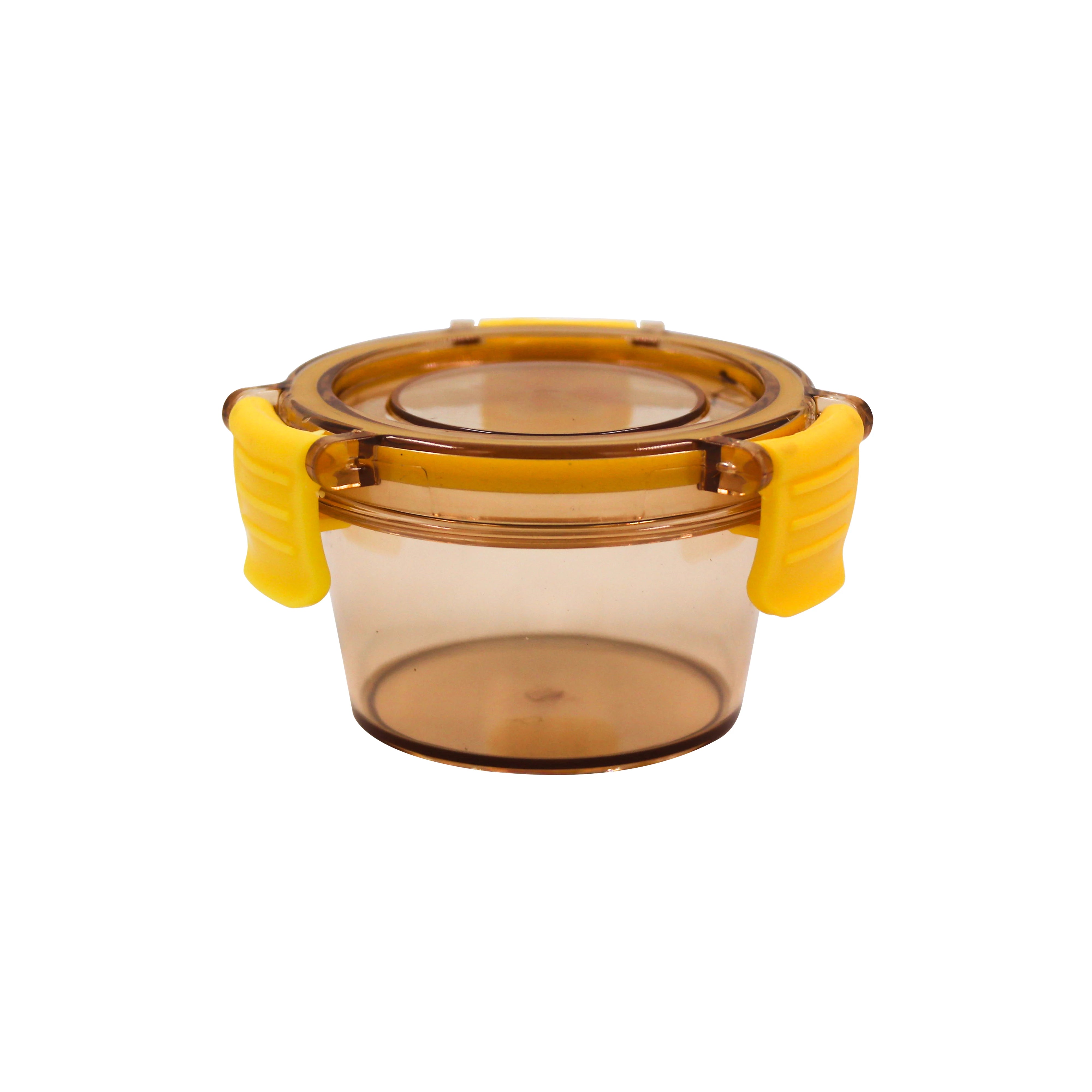 ROUND AIRTIGHT CLIP-LOCK FOOD STORAGE BOX