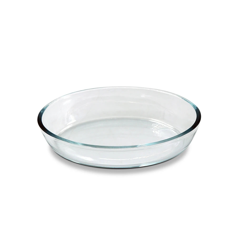 Glass Oval Bakeware Tray / Microwave-Safe Baking & Serving Bowl-Small