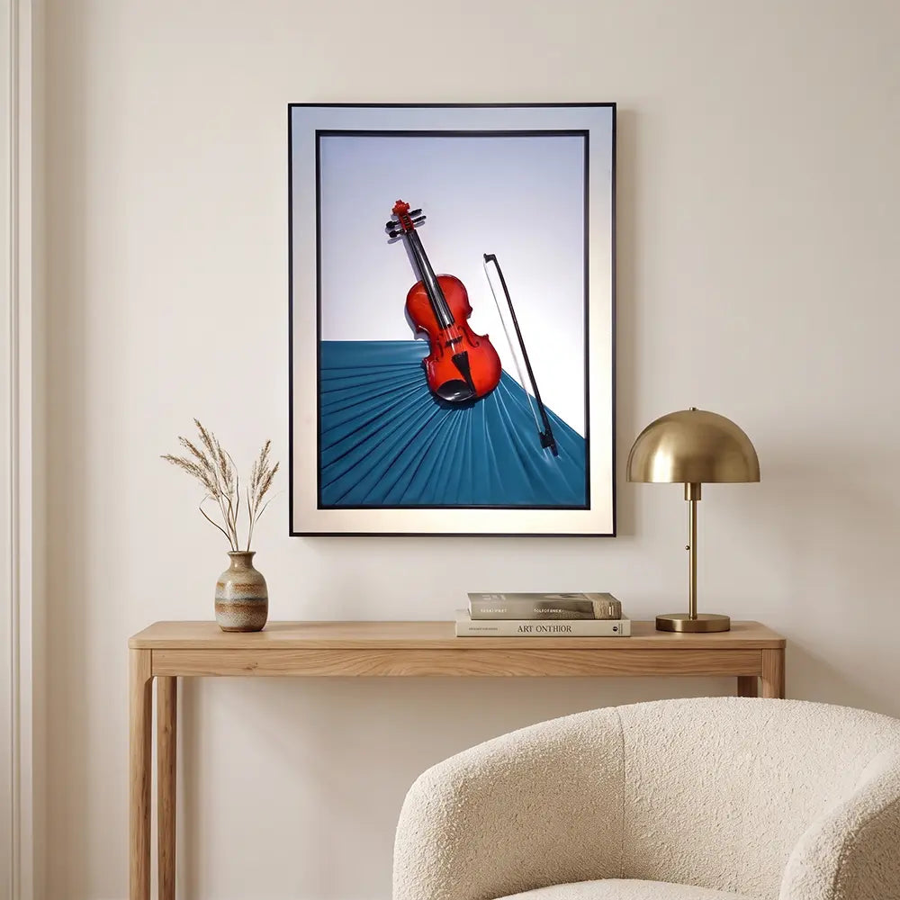 Classic Harmony Decorative Violin Wall Art Frame