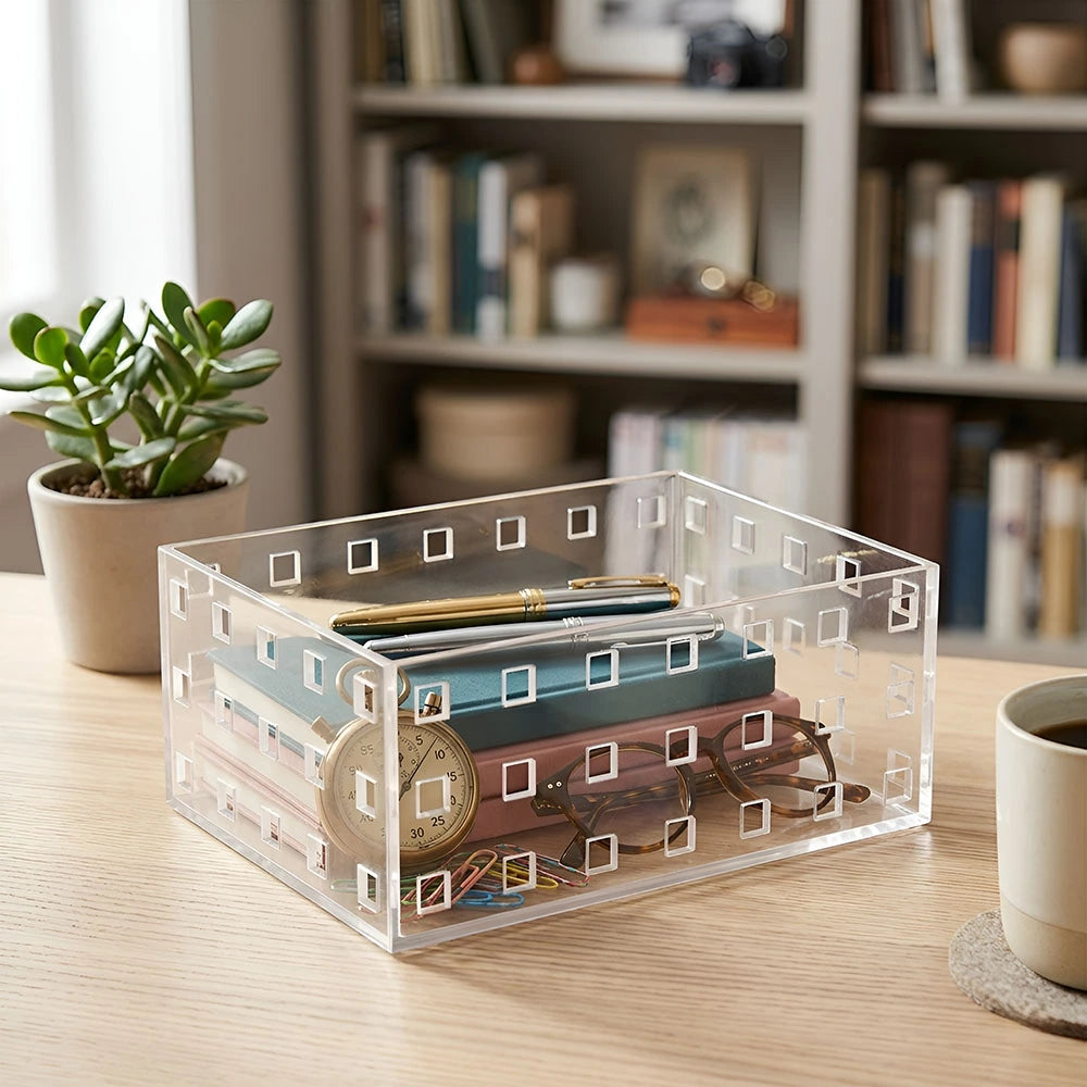 Clear Multipurpose Storage Organizer Bin
