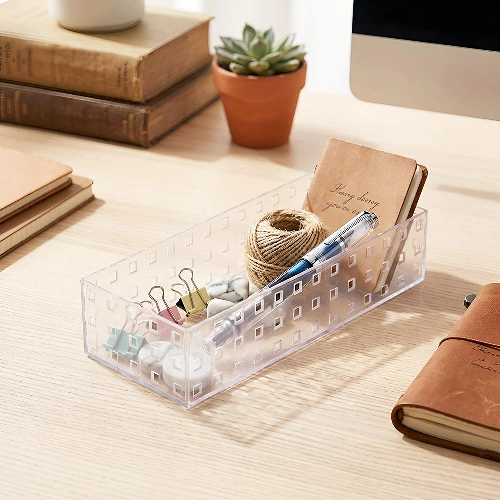 Clear Multipurpose Storage Organizer Bin