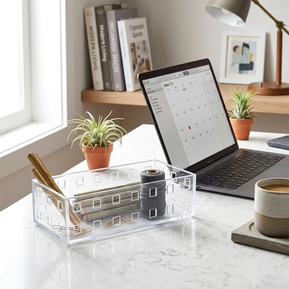 Clear Multipurpose Storage Organizer Bin